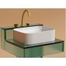 Умывальник CERAMICANOVA Element чаша накладная прямоугольная (цвет Белый Матовый) CN6052MW
