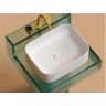 Умывальник CERAMICANOVA Element чаша накладная прямоугольная (цвет Белый Матовый) CN6052MW