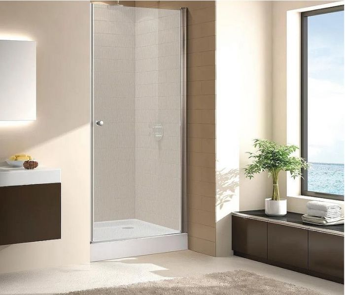 Душевая дверь Cezares Eco 70 ECO-O-B-1-70-P-Cr профиль Хром стекло рифленое