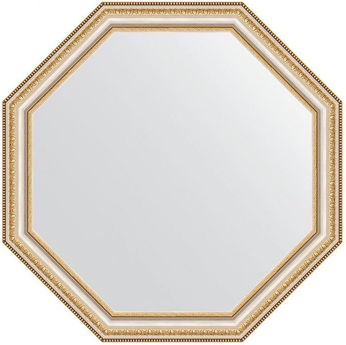 Зеркало Evoform Octagon 66х66 BY 3982 в багетной раме - Золотые бусы на серебре 60