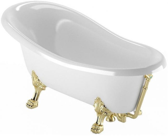 Ванна из искусственного камня Veragio Gialetta 170x80 26932 ножки Золото