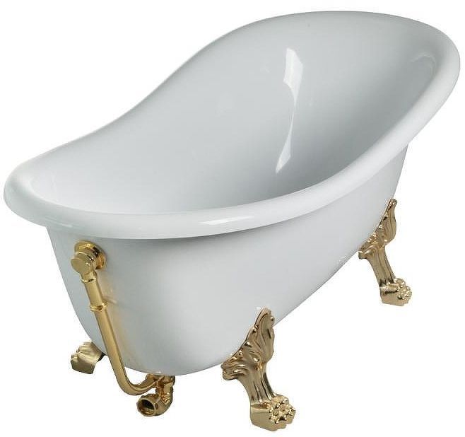 Ванна из искусственного камня Veragio Gialetta 170x80 26932 ножки Золото Ванна из искусственного камня Veragio Gialetta 170x80 26932 ножки Золото