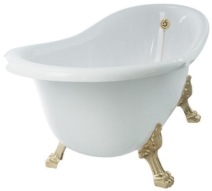 Ванна из искусственного камня Veragio Gialetta 170x80 26932 ножки Золото Ванна из искусственного камня Veragio Gialetta 170x80 26932 ножки Золото