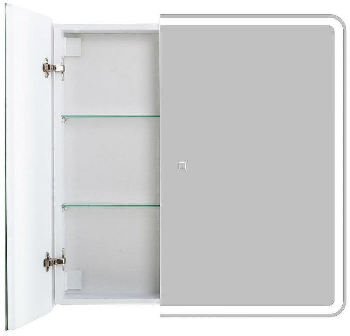 Зеркальный шкаф BelBagno Marino 80 SPC-MAR-800/800-2A-LED-TCH с подсветкой Белый