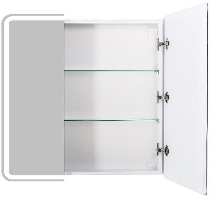 Зеркальный шкаф BelBagno Marino 80 SPC-MAR-800/800-2A-LED-TCH с подсветкой Белый