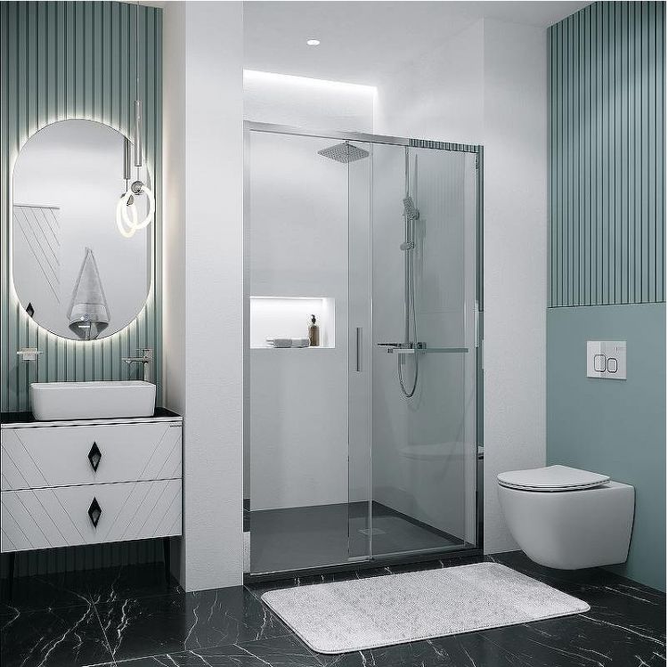 Душевая дверь Grossman Style 110 100.K33.05.110.10.00 профиль Хром стекло прозрачное Душевая дверь Grossman Style 110 100.K33.05.110.10.00 профиль Хром стекло прозрачное