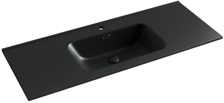 Раковина накладная SANCOS Element, черный матовый 1210х465х180мм, CN7006MB