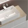 Тумба подвесная SANCOS Snob T, Bianco 995х445х500, под столешницу без отверстия под смеситель, цвет Kreman, SNT100W