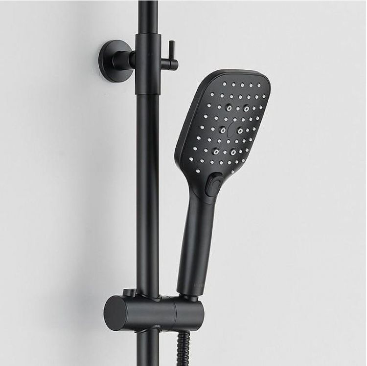 Душевая система Bond Cube B07-9488 с термостатом Черная матовая