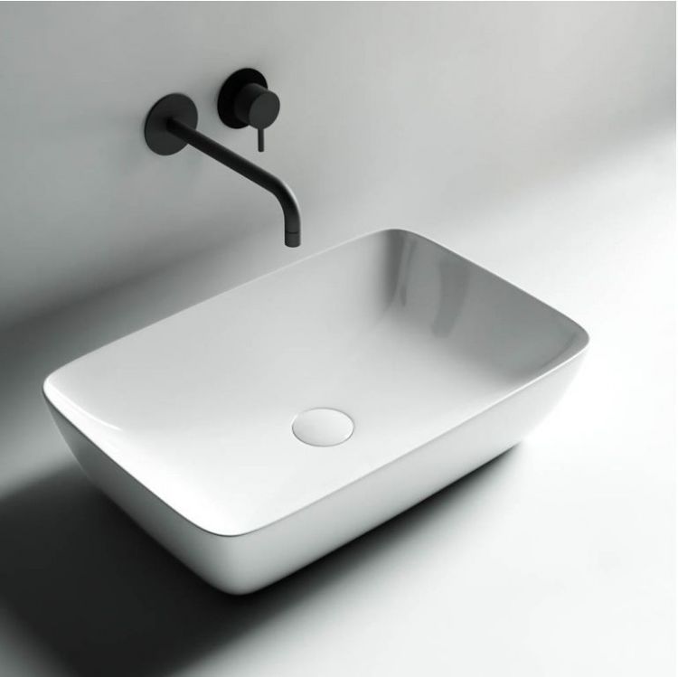 Умывальник чаша SANCOS FORM накладная прямоугольная 590x400x145мм, CN2003