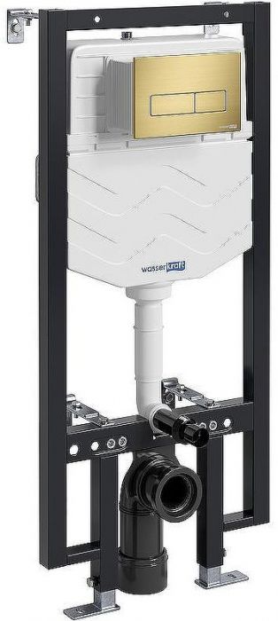 Инсталляция WasserKRAFT Vils 56TLT.010.ME.MG03 для унитаза с клавишей смыва Золото матовое