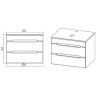 Тумба под раковину VIANT Марсель 66 VMAR66N-T2YP подвесная Белая