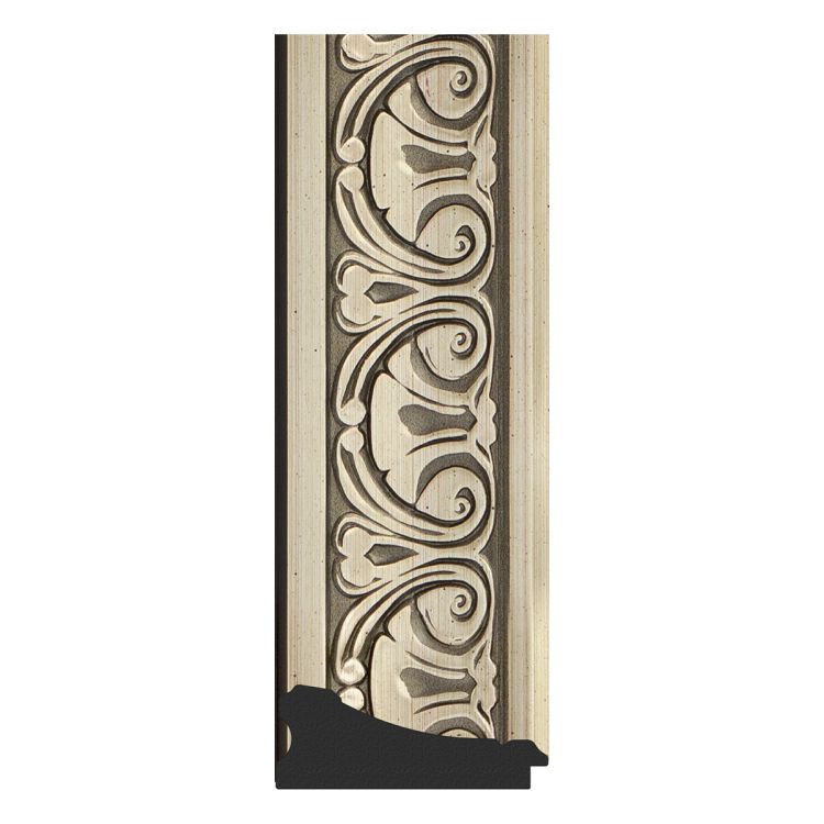 Зеркало EVOFORM  EXCLUSIVE FLOOR BY 6174 115x205 барокко серебро 106 мм пристенное напольное с фацетом в багетной раме