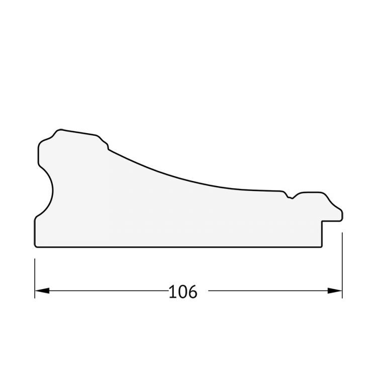 Зеркало EVOFORM  EXCLUSIVE FLOOR BY 6174 115x205 барокко серебро 106 мм пристенное напольное с фацетом в багетной раме