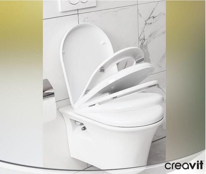 Унитаз биде Creavit MO320-00CB00E-0000 подвесной Белый без сиденья