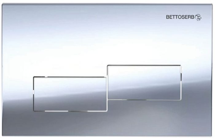 Инсталляция Bettoserb Sava Fix Slim SET40006482 для унитаза с клавишей смыва цвет Хром глянцевый