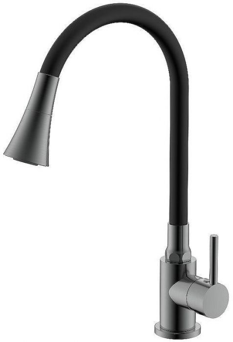 Смеситель для кухни Splenka S201.4306.09 Графит матовый Черный