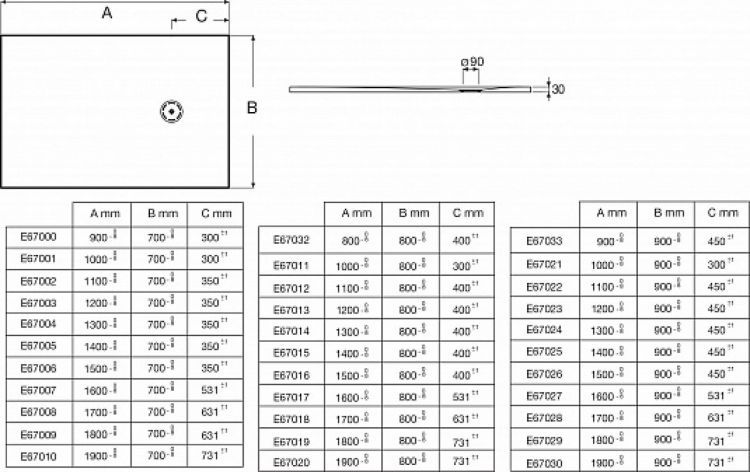 Душевой поддон 90х90 см Jacob Delafon Singulier E67033-MAM, жемчужно-белый