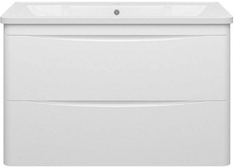 Тумба с раковиной Misty Атлантик 100 УТ000011693 подвесная Белая Тумба с раковиной Misty Атлантик 100 УТ000011693 подвесная Белая