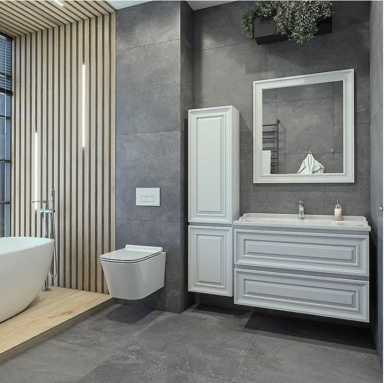 Шкаф пенал Caprigo Ponza 40 L 13550L-В231 подвесной Белый матовый Шкаф пенал Caprigo Ponza 40 L 13550L-В231 подвесной Белый матовый