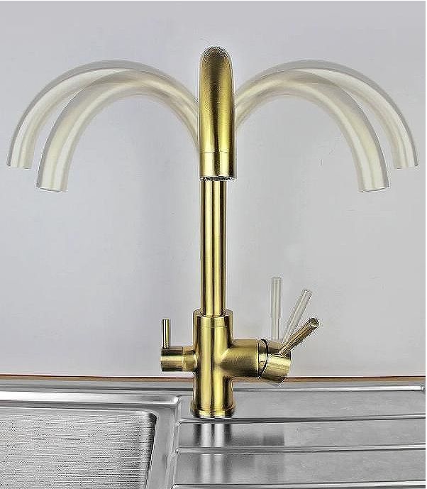 Смеситель для кухни Viko V-5134 Бронза