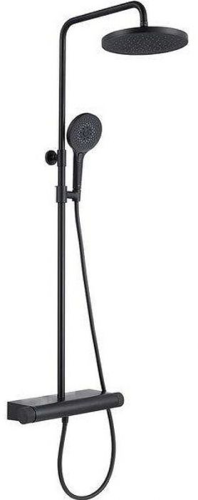 Душевая система Arrow F5H9119MB с термостатом цвет Черный матовый
