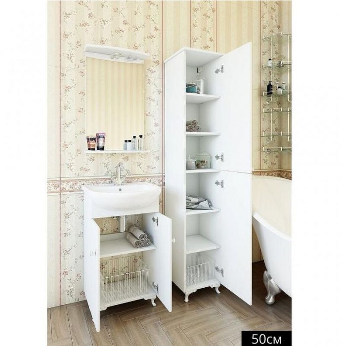 Шкаф пенал Sanflor Софи 34 R С02648 Белый