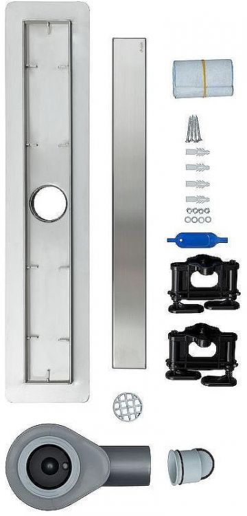 Душевой лоток Logan L001SL-500 306883 с решеткой Нержавеющая сталь / под плитку