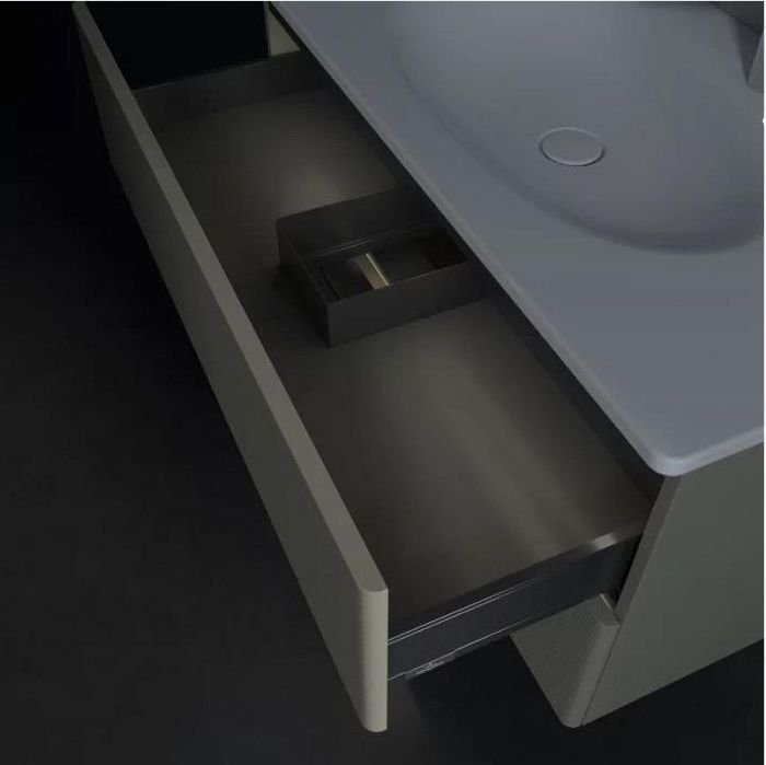 Тумба под раковину Villeroy&Boch Antao 100 L05100HK подвесная с подсветкой цвет Stone Grey Matt Lacquer