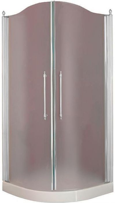 Душевой уголок Migliore Diadema 90x90 22682 профиль Хром стекло матовое