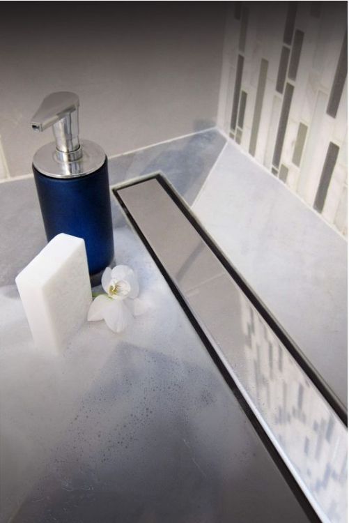 Душевой лоток Creto Uni 75 CRE-750SN-Down(CH750/S40KN) с решеткой цвет Хром