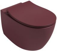 Унитаз Isvea Sentimenti Neo  10AR02010SV-2R подвесной цвет Бордовый матовый без сиденья