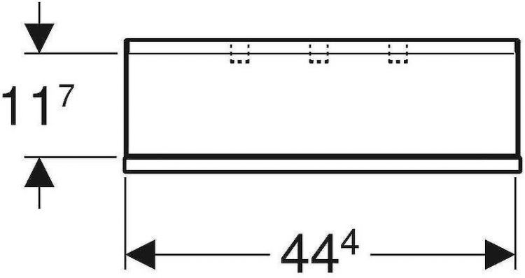 Полка Geberit Smyle Square 500.362.JR.1 Темно-серый
