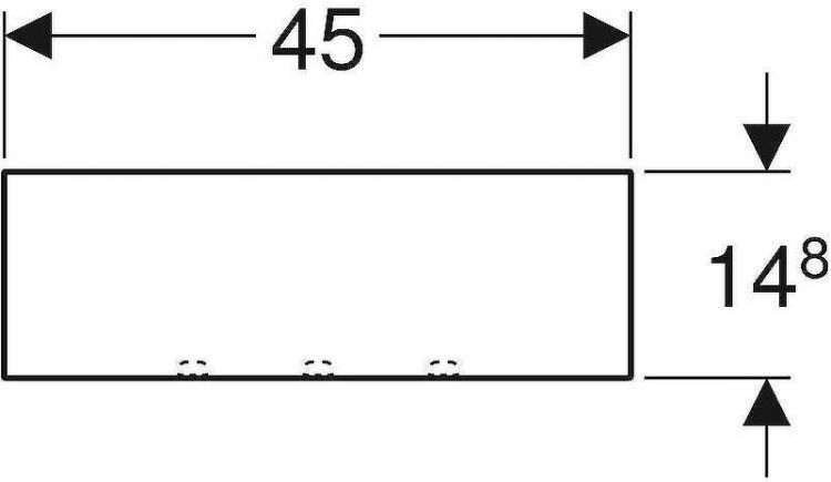 Полка Geberit Smyle Square 500.362.JR.1 Темно-серый