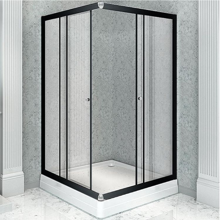 Душевой уголок Radomir Дрим 110x110 1-03-6-0-0-1200 профиль Черный стекло прозрачное