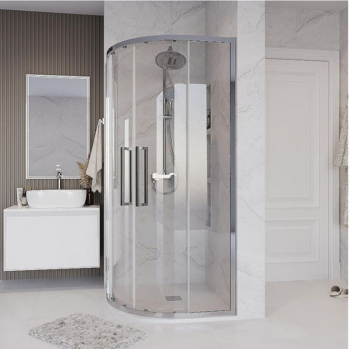 Душевой уголок Grossman Cosmo 100х100 301.K33.02.1010.10.00 профиль Хром стекло прозрачное