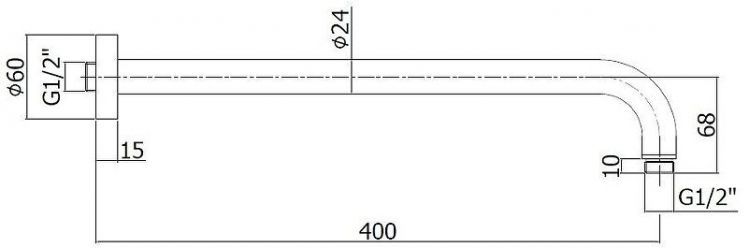 Верхний душ Paffoni Master ZSOF074NO + ZSOF034NO цвет Черный матовый