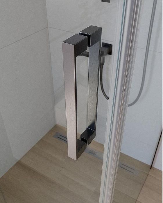 Душевой уголок Cezares Slider 100x80 SLIDER-AH-1-80-90/100-C-GM профиль Оружейная сталь стекло прозрачное