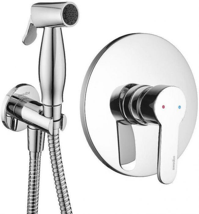 Гигиенический душ со смесителем Swedbe Platta 5525 Хром