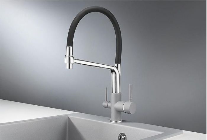Смеситель для кухни Granula 0083 цвет Алюминиум