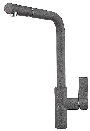Смеситель для кухни Granula 2502 цвет Графит
