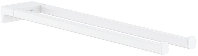 Hansgrohe AddStoris Полотенцедержатель 44.5см., двухрожковый, цвет: белый матовый