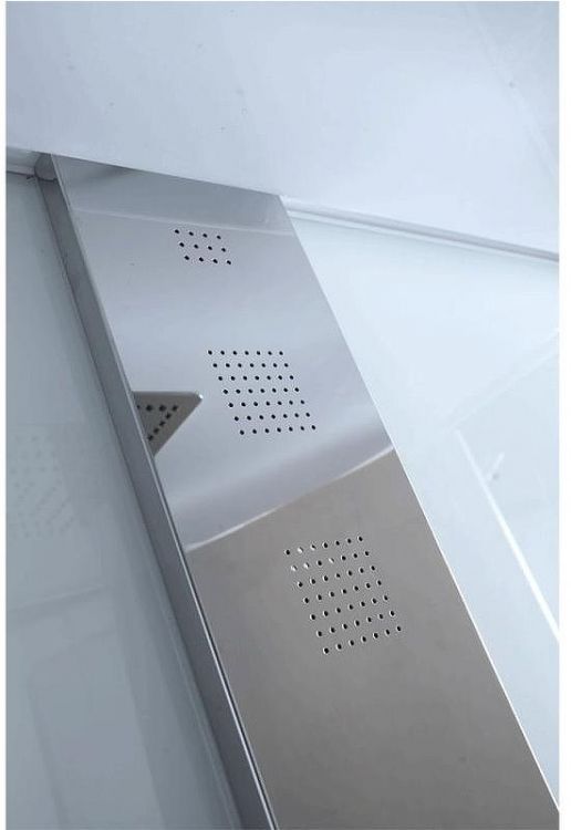 Душевая кабина Orans 100x100 R 89101rs с баней профиль Белый задние стенки Белые