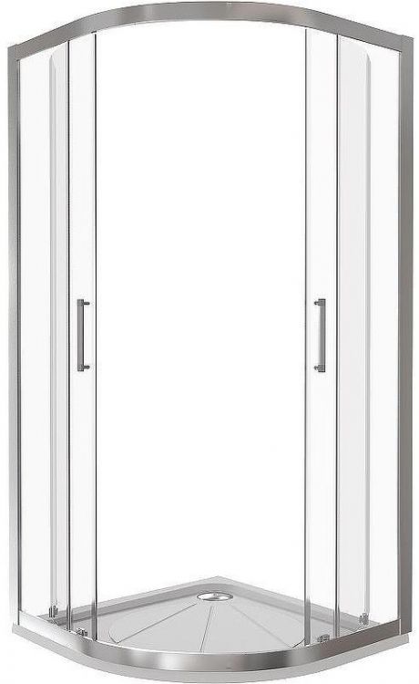 Душевой уголок Good Door Latte R-80-C-WE 80x80 профиль Белый стекло прозрачное
