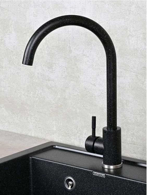 Смеситель для кухни Wisent W4998-3-22 цвет Черный