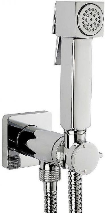 Гигиенический душ со смесителем Bossini Cube Brass E38001B.030 Хром