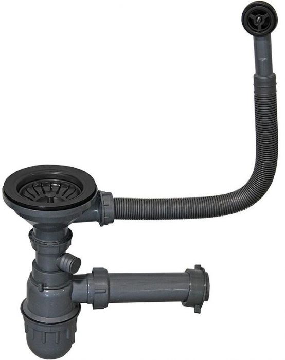 Слив-перелив для кухонной мойки ZorG PVD W 1 цвет Графит