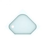 Душевой поддон Geberit Renova пентагональный (пятиугольный), 90х90 см [652220000]