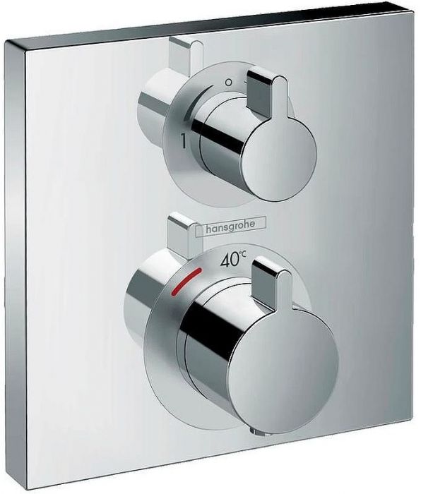 Смеситель для душа Hansgrohe Ecostat Square 15714000 с термостатом Хром