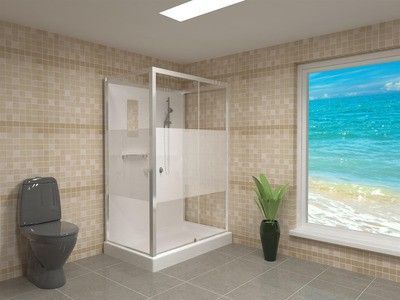 Душевая кабина RGW Andaman OLB-207 80x120 см, профиль хром Душевая кабина RGW Andaman OLB-207 80x120 см, профиль хром